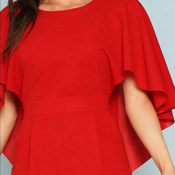 Red jumpsuit - Picture 6 of 8